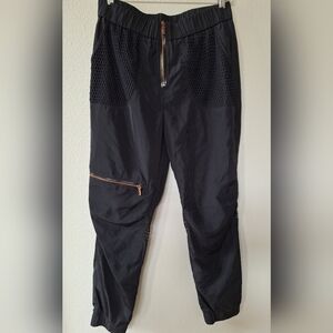 Lime & Vine Womens Black And Mesh Joggers Size M
